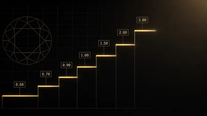 Diamond price per carat in 2026: how the curve actually steps