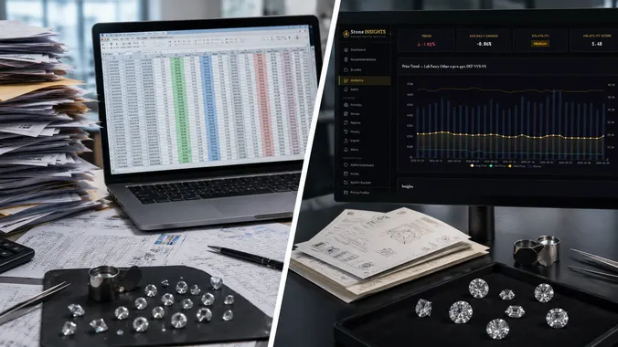 Diamond pricing software vs spreadsheets: where quotes go wrong