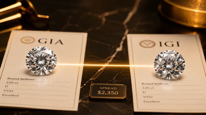 GIA certificate pricing: how much does the report change the quote?